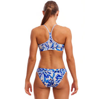 Funkita - Blossom Blue - Ladies Eco Swim Crop Top