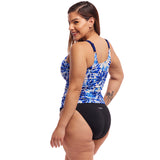 Funkita - Blossom Blue - Ladies Scoop Neck Tankini Top