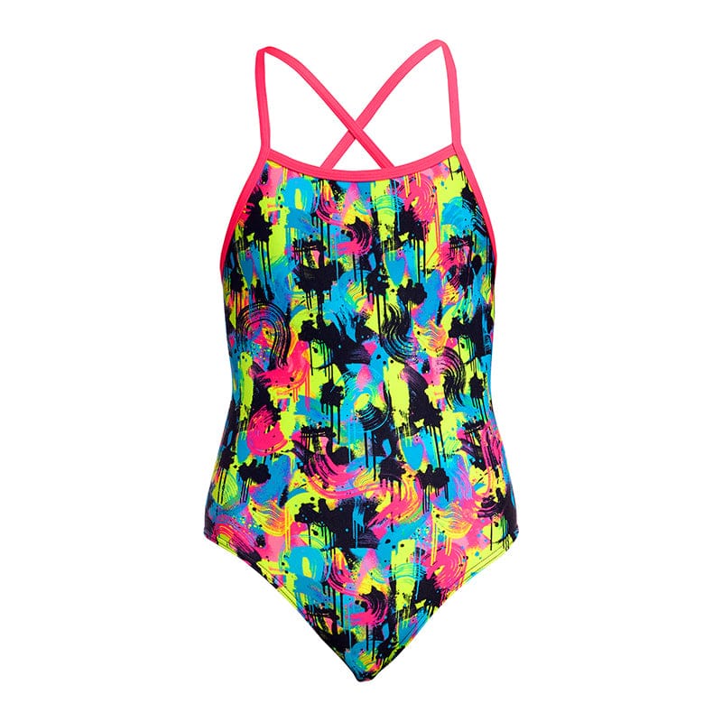 Funkita - Blotchy Babe - Girls Eco Strapped In One Piece