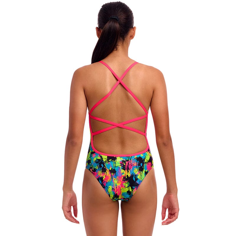Funkita - Blotchy Babe - Girls Eco Strapped In One Piece