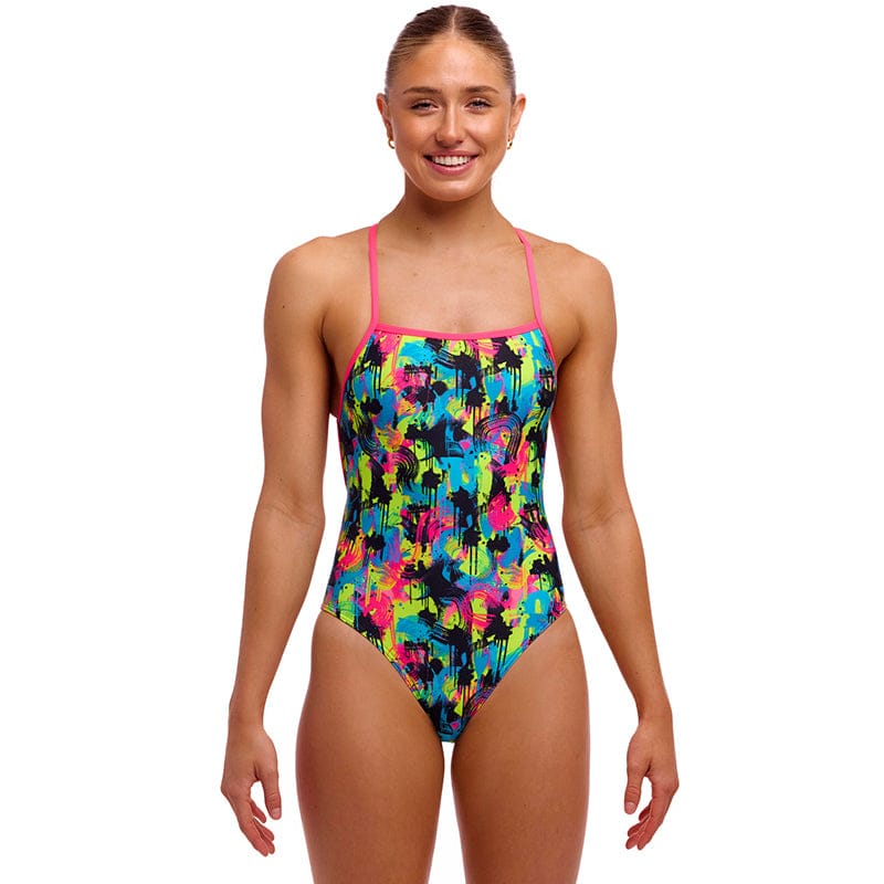 Funkita - Blotchy Babe - Ladies Eco Strapped In One Piece