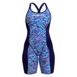 Funkita - Blue Bits - Ladies Eco Fast Training One Piece