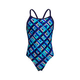 Funkita - Blue Bunkers - Girls Diamond Back One Piece