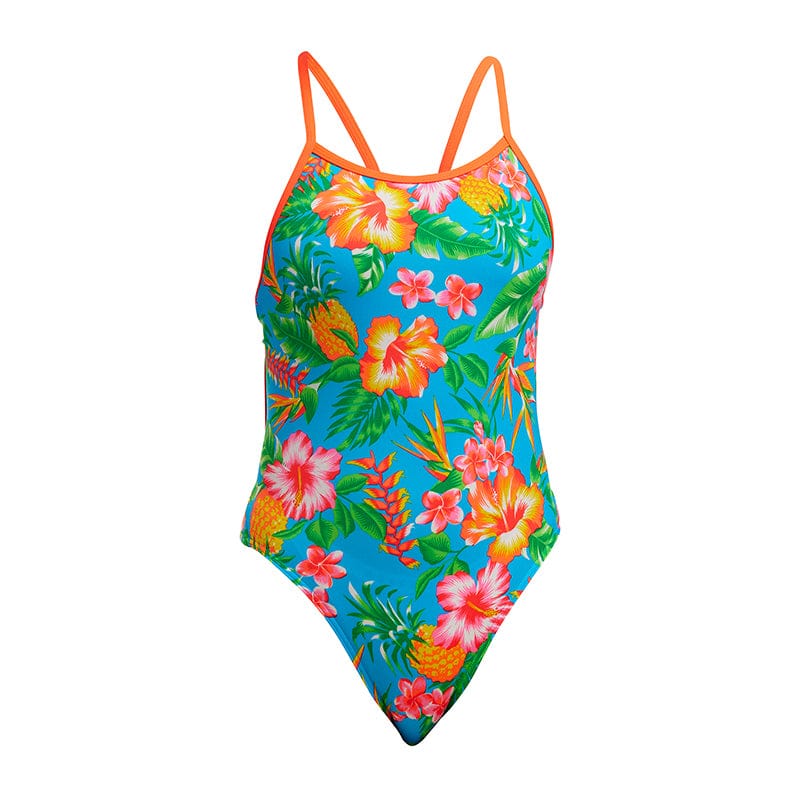 Funkita - Blue Hawaii - Girls Eco Single Strap One Piece