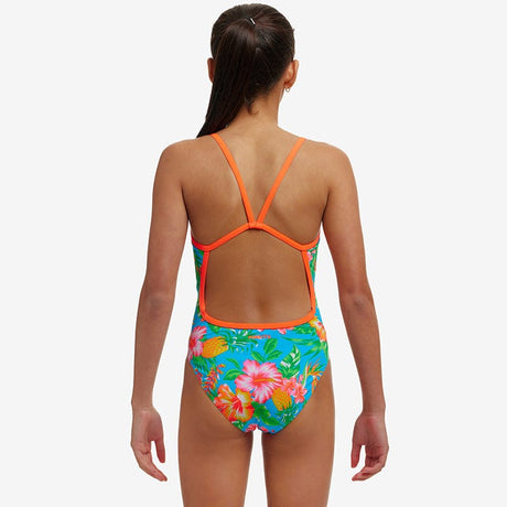 Funkita - Blue Hawaii - Girls Eco Single Strap One Piece