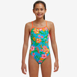 Funkita - Blue Hawaii - Girls Eco Single Strap One Piece