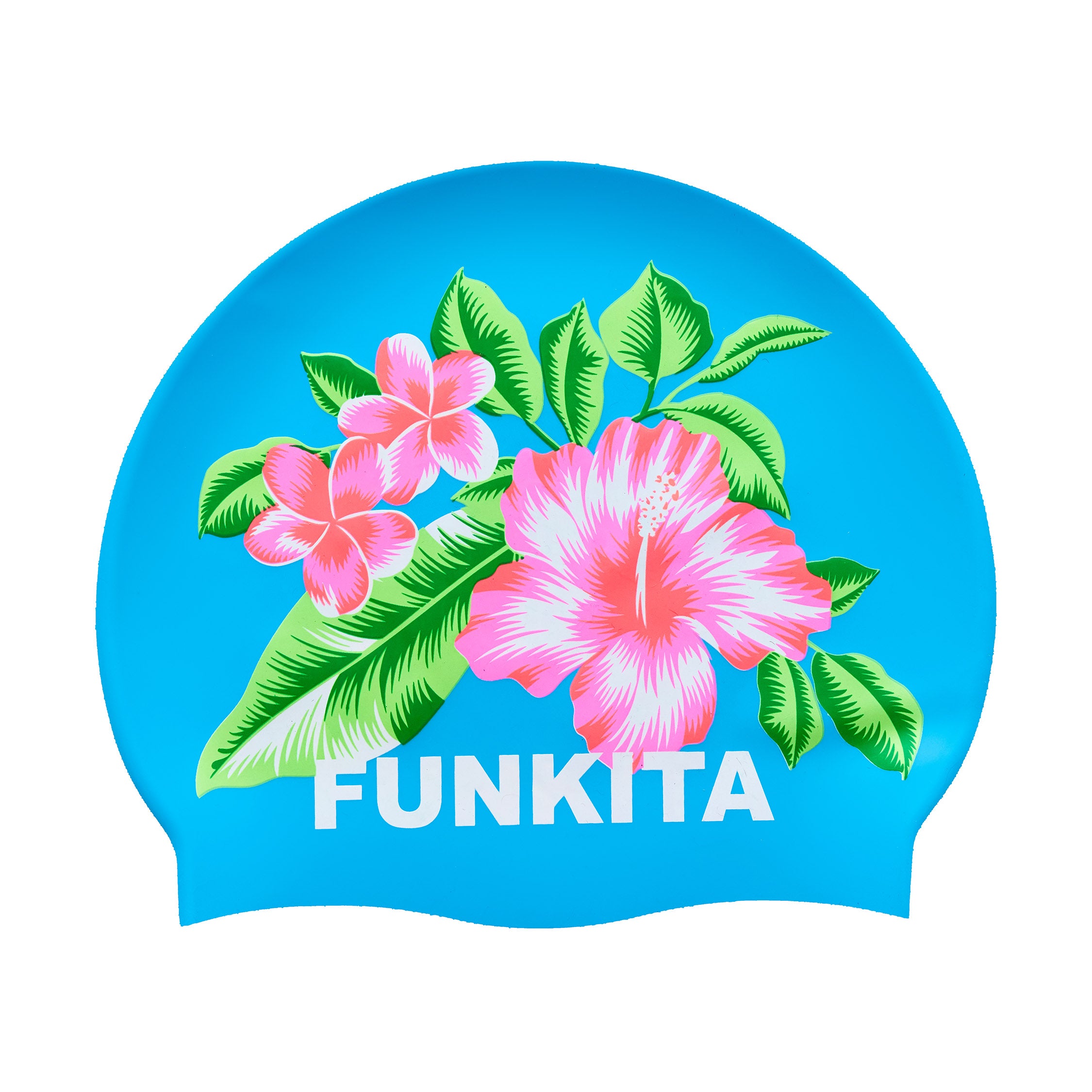 Funkita - Blue Hawaii - Silicone Swimming Cap