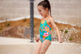 Funkita - Blue Hawaii - Toddler Girls Eco Printed One Piece