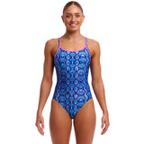 Funkita - Blue Viper - Ladies Eco Diamond Back One Piece