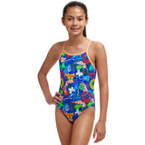 Funkita - Blues Baby - Girls Eco Diamond Back One Piece