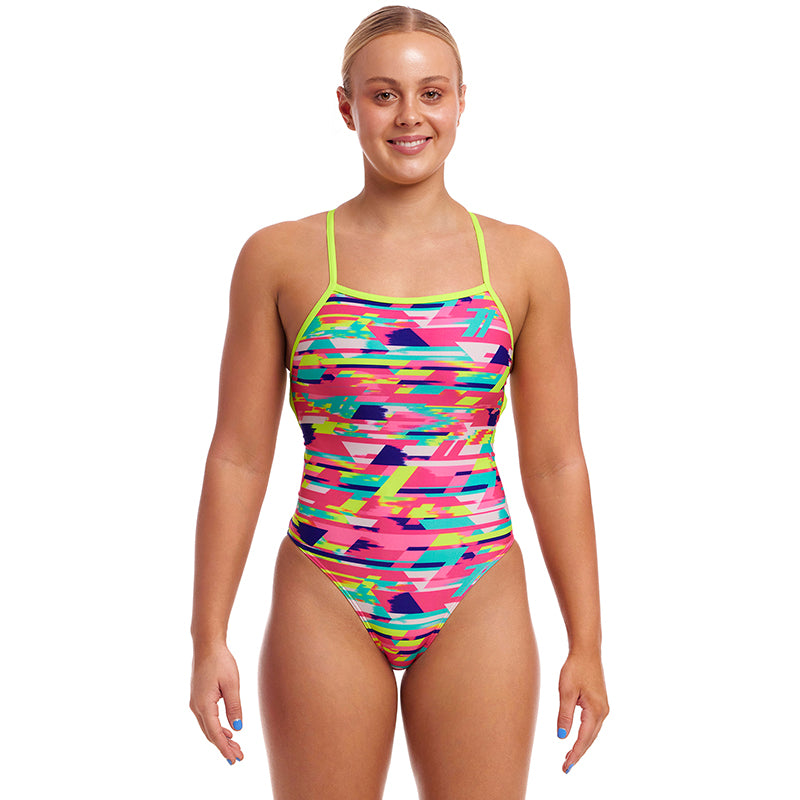 Funkita - Blurred Babe - Ladies Eco Strapped In One Piece