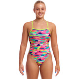 Funkita - Blurred Babe - Ladies Eco Strapped In One Piece
