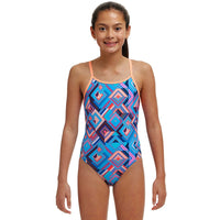 Funkita - Boxed Up - Girls Eco Diamond Back One Piece