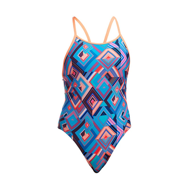 Funkita - Boxed Up - Girls Eco Diamond Back One Piece