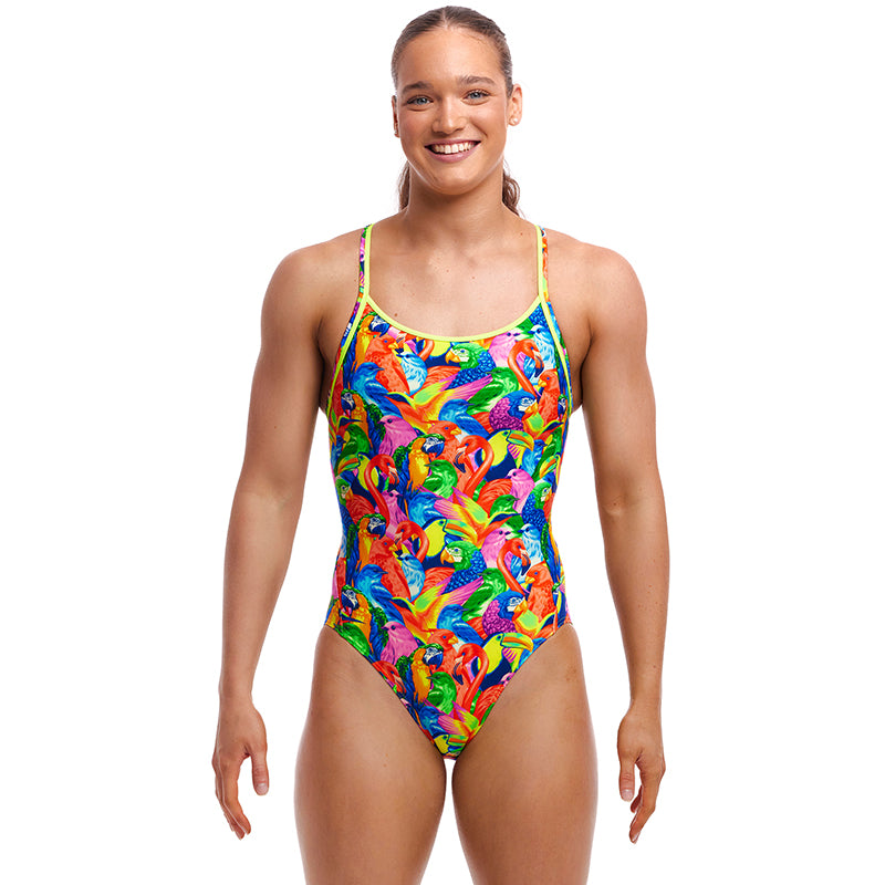 Funkita - Bright Birds - Ladies Eco Diamond Back One Piece