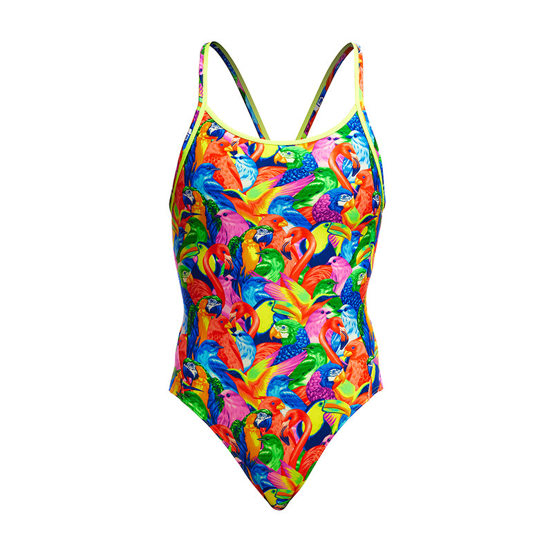 Funkita - Bright Birds - Ladies Eco Diamond Back One Piece