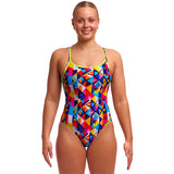 Funkita - Broken Blox - Ladies Eco Diamond Back One Piece