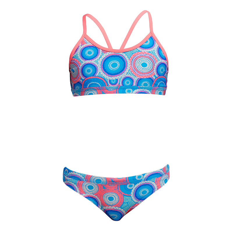 Funkita - Bundjalung Blue - Girls Eco Racerback Two Piece