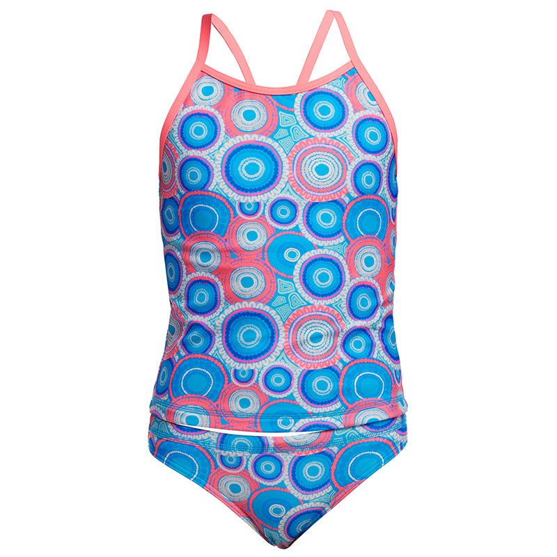 Funkita - Bundjalung Blue - Girls Eco Swim Steady Tankini & Brief