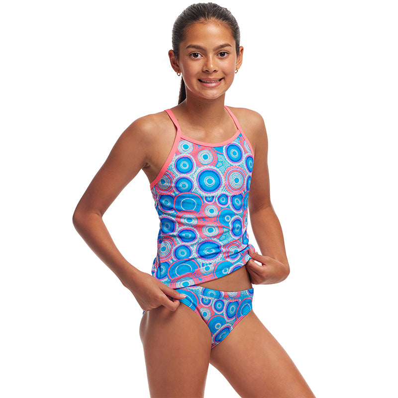 Funkita - Bundjalung Blue - Girls Eco Swim Steady Tankini & Brief