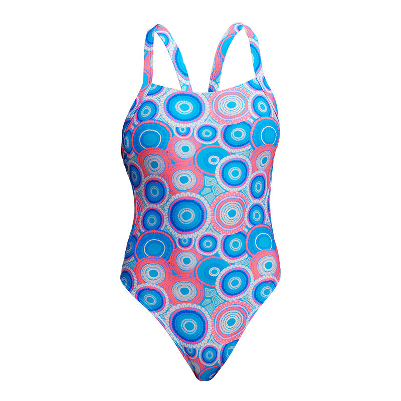 Funkita - Bundjalung Blue - Ladies Eco Brace Free One Piece