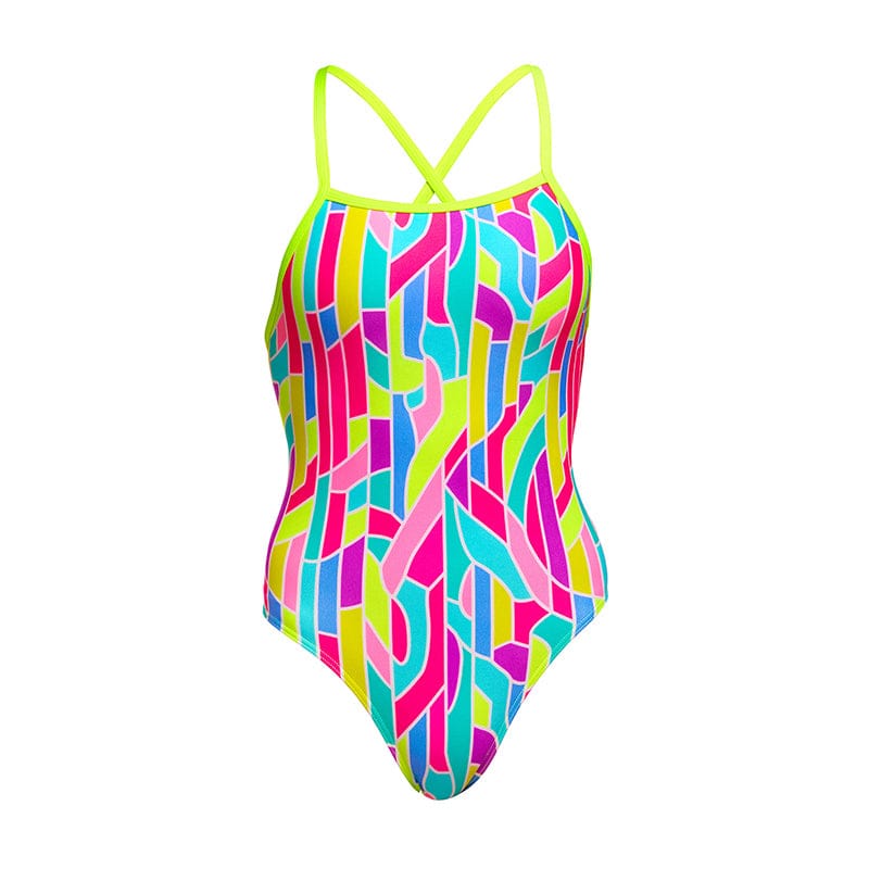 Funkita - Candy Cracks - Girls Eco Tie Me Tight One Piece