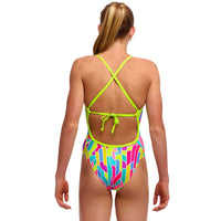 Funkita - Candy Cracks - Girls Eco Tie Me Tight One Piece