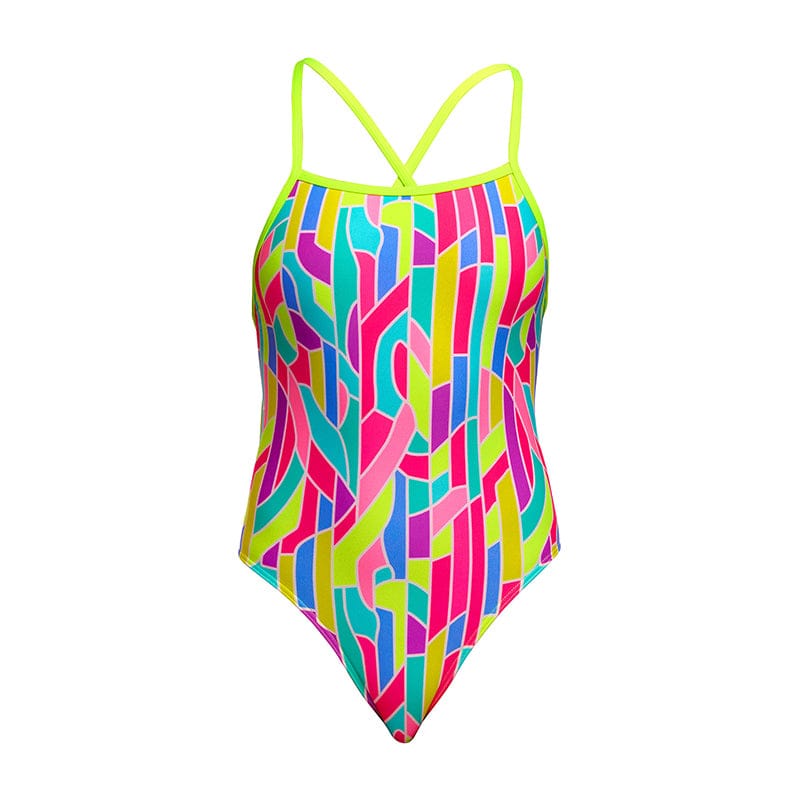 Funkita - Candy Cracks - Ladies Eco Tie Me Tight One Piece