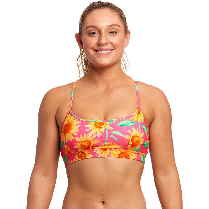Funkita - Pinged Pink - Ladies Swim Crop Top – Aqua Swim Supplies