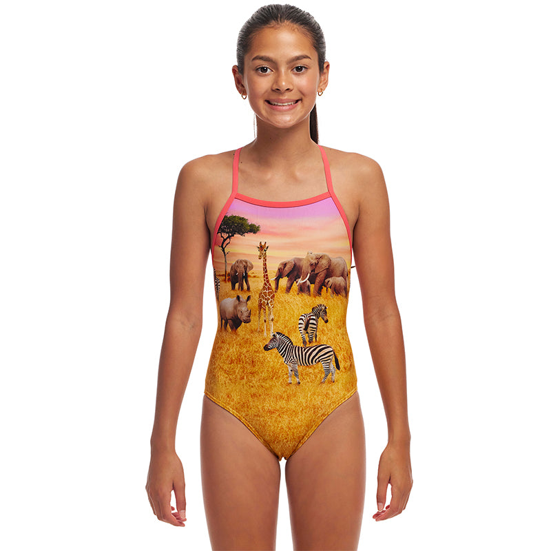 Funkita - Circle Of Life - Girls Eco Strapped In One Piece