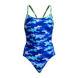 Funkita - Clean Marine - Ladies Eco Diamond Back One Piece