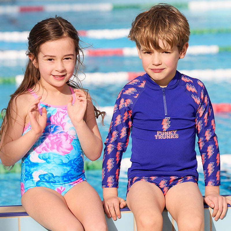 Funkita - Cloud Street - Toddler Girls Eco Printed One Piece