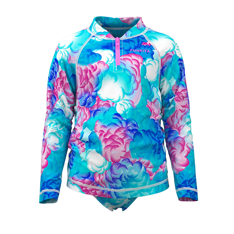 Funkita - Cloud Street - Toddler Girls Eco Zippy Rashie & Brief