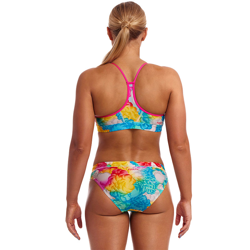 Funkita - Cloudy Colours - Ladies Eco Swim Crop Top