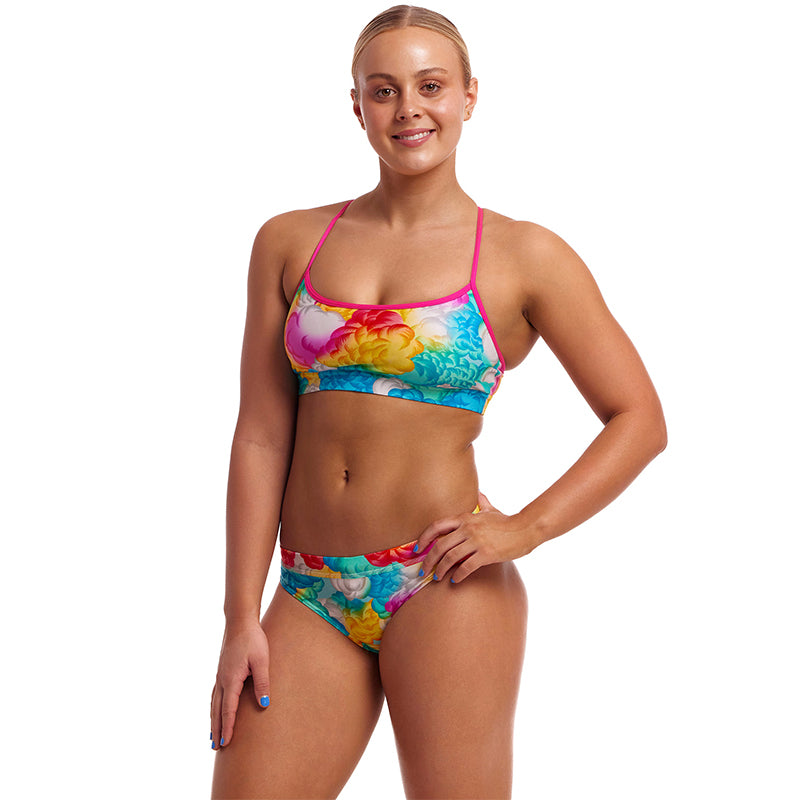 Funkita - Cloudy Colours - Ladies Eco Swim Crop Top