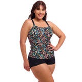 Funkita - Copper Cluster - Ladies Scoop Neck Tankini Top