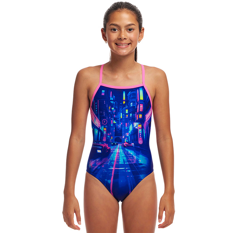 Funkita - Cyber City - Girls Eco Strapped In One Piece