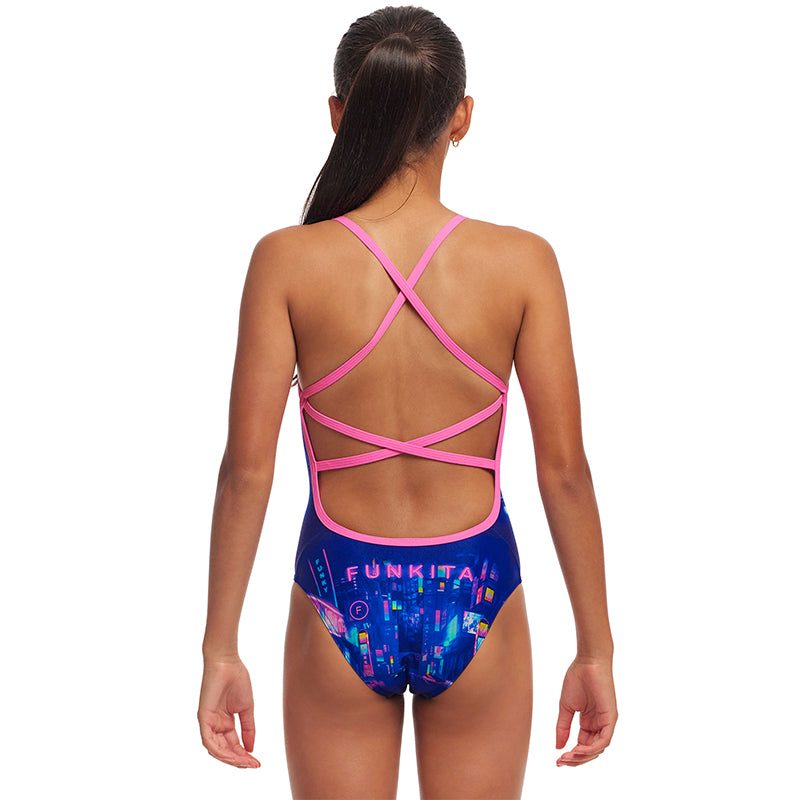 Funkita - Cyber City - Girls Eco Strapped In One Piece