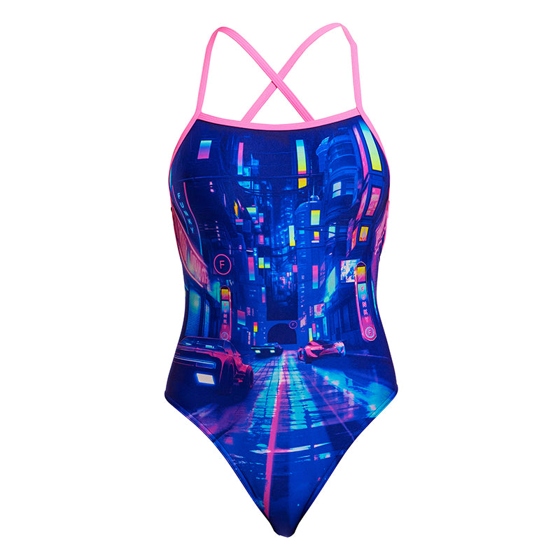 Funkita - Cyber City - Ladies Eco Strapped In One Piece