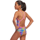 Funkita - Darkinjung Sunset - Girls Eco Single Strap One Piece