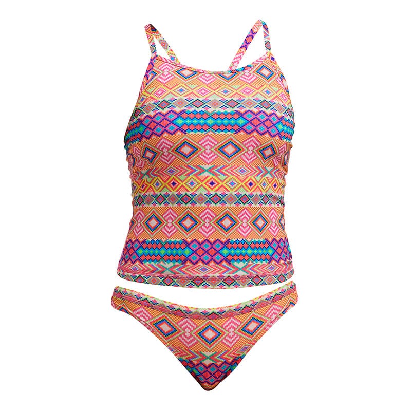 Funkita - Devil In Detail - Girls Eco Swim Steady Tankini & Brief
