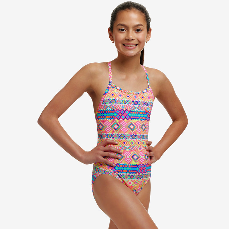 Funkita - Devil In Detail - Girls Eco Twisted One Piece
