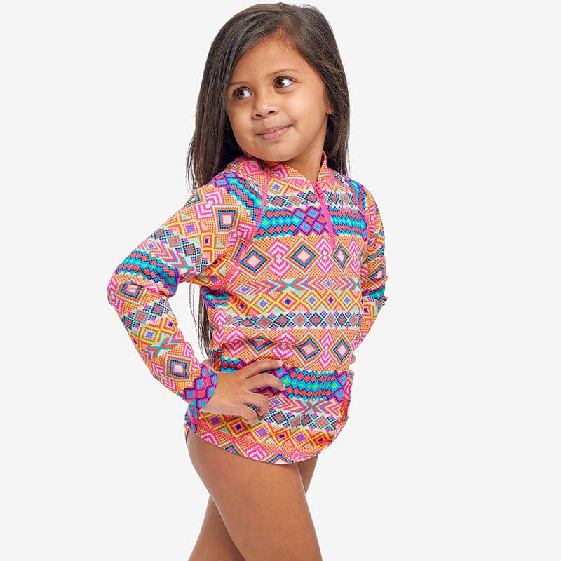 Funkita - Devil In Detail - Toddler Girls Eco Zippy Rashie & Brief