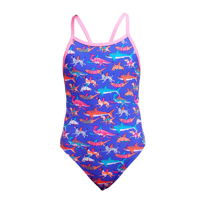 Funkita - Doggie Paddle - Girls Eco Single Strap One Piece
