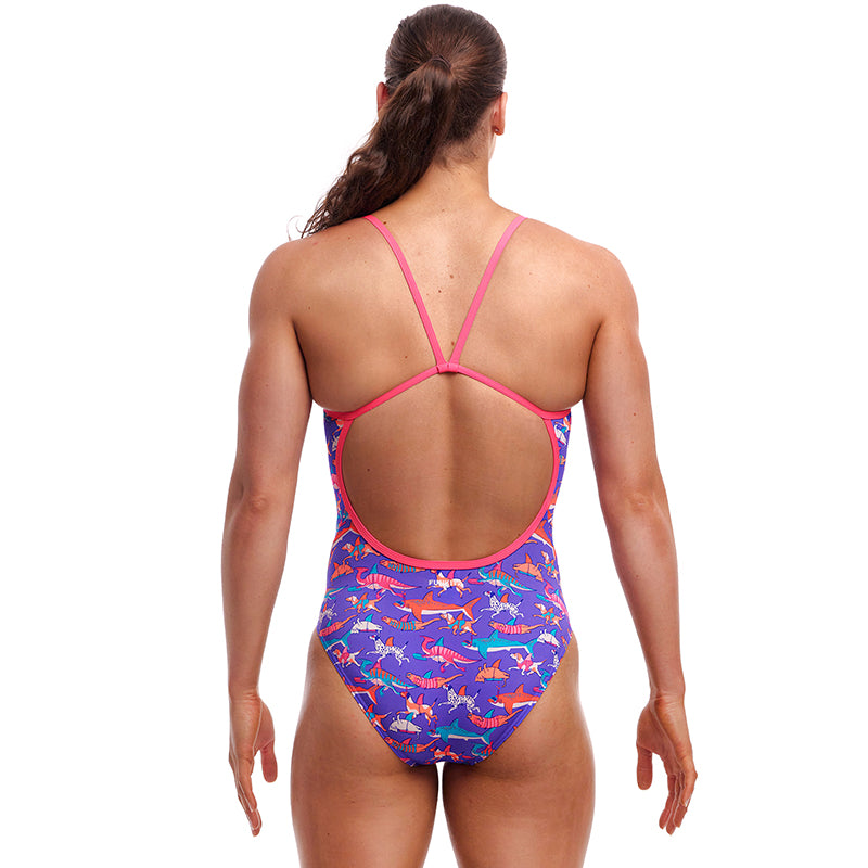 Funkita - Doggie Paddle - Ladies Eco Single Strap One Piece