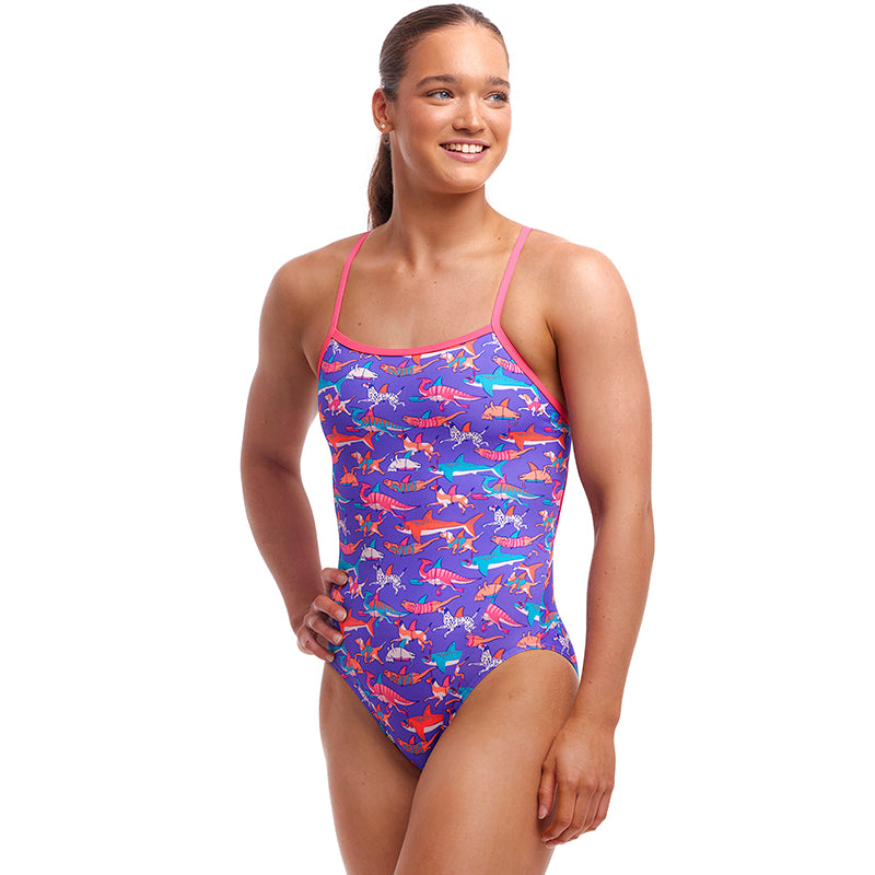 Funkita - Doggie Paddle - Ladies Eco Single Strap One Piece