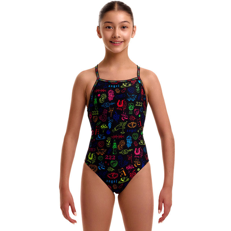 Funkita - Doodles - Girls Eco Strapped In One Piece