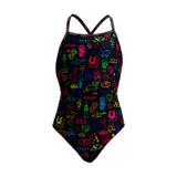 Funkita - Doodles - Girls Eco Strapped In One Piece