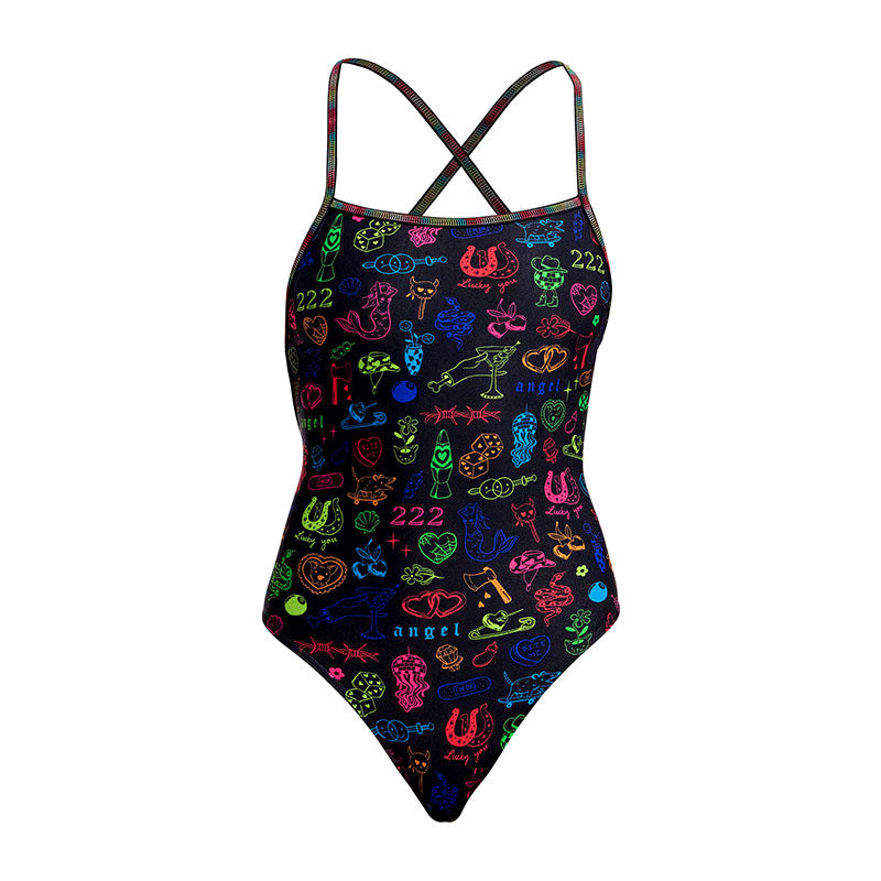 Funkita - Doodles - Ladies Eco Strapped In One Piece