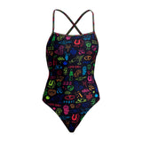 Funkita - Doodles - Ladies Eco Strapped In One Piece
